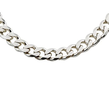 Silver 19 inch Curb Chain